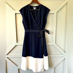 Joie Blue & White Wrap Dress size Small
